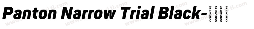 Panton Narrow Trial Black字体转换